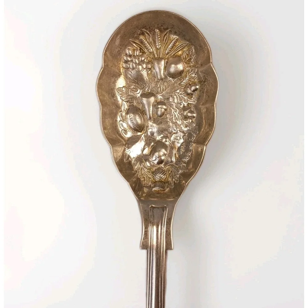 Fruit Serving Spoon Sheffield EPNS A1 Event Party Punch Kings Pattern 9